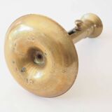 Brass candle holder bobeche and cup