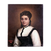 Tableau portrait signé 1883