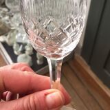 Suite of 10 glasses a porto or wine cooked lemberg cristal de lorraine