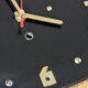 Brass and formica wall clock