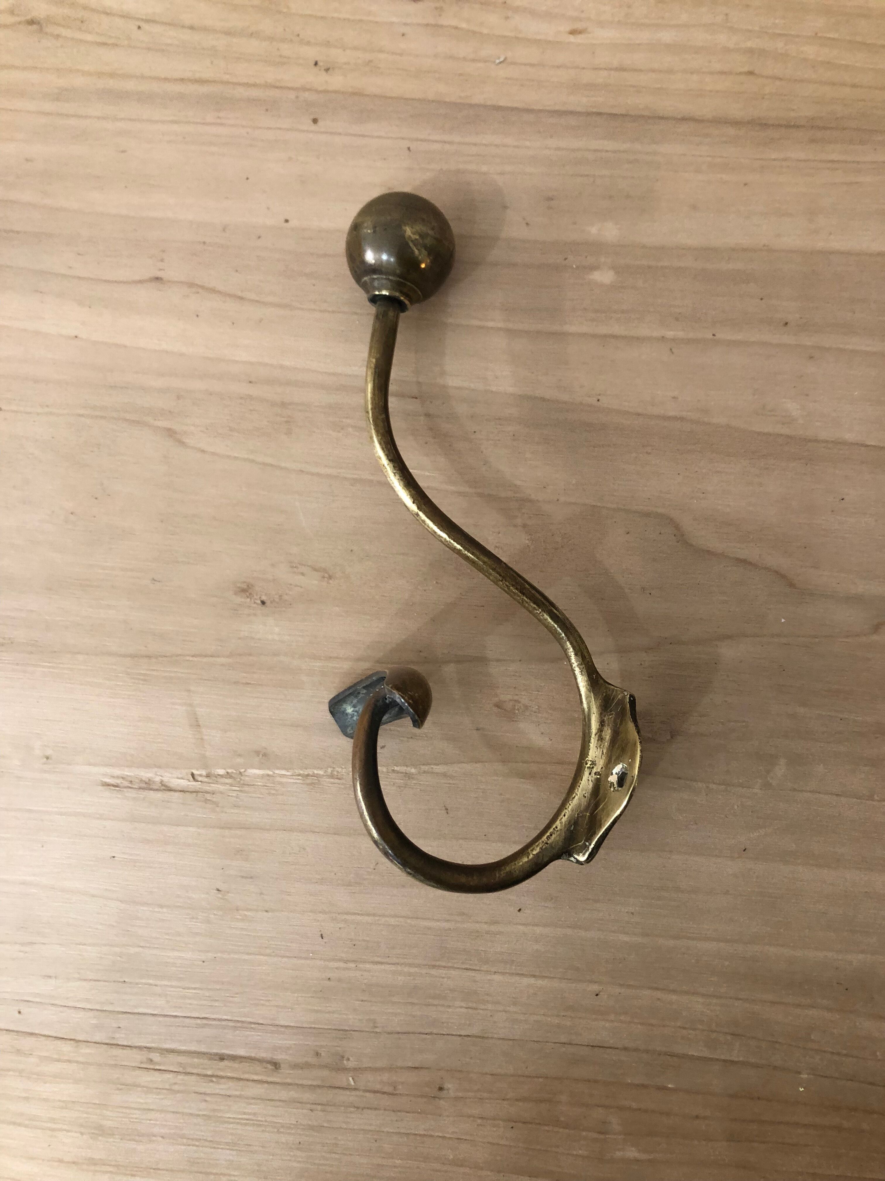 Double brass hook