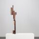 Abstract constructivist wooden sculpture, Netherlands, 1970s