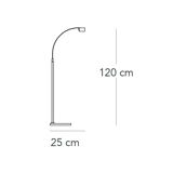 Lampadaire falena par alvaro siza pour fontana arte, italie 🇮🇹, 1994