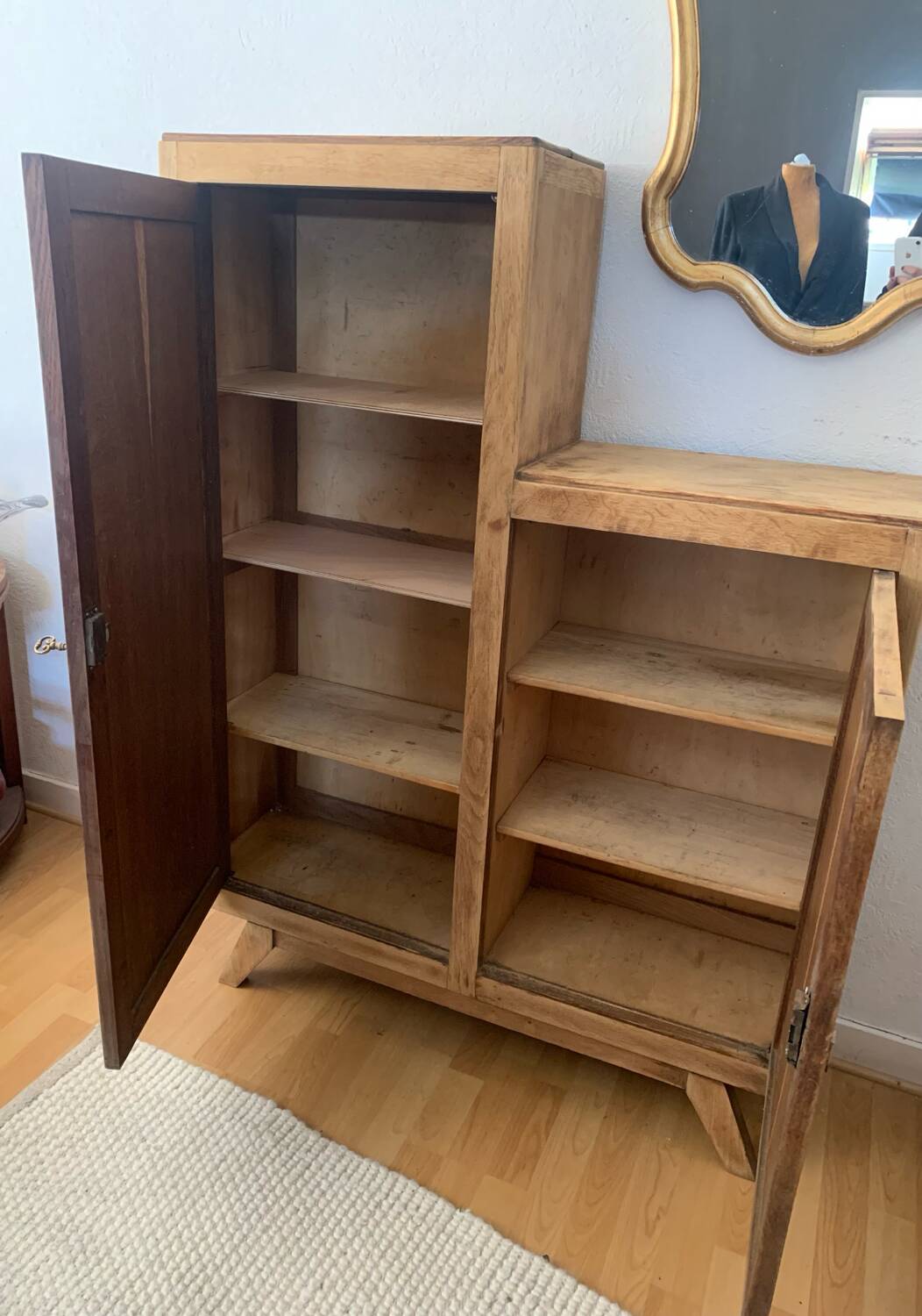 Parisian asymmetrical buffet cabinet