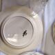 Sarreguemines set of 12 flat plates model Raphaël or flowers of F