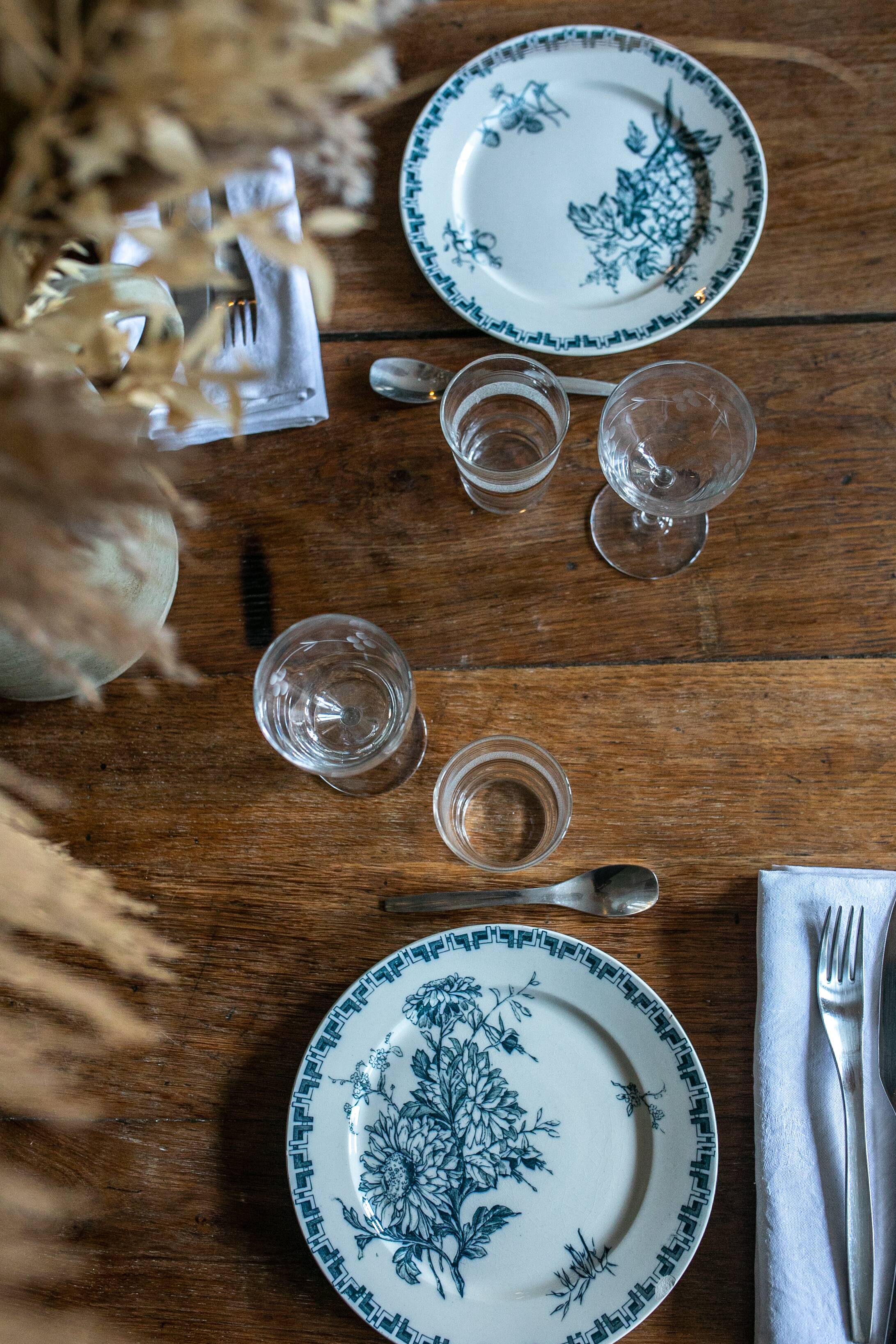Les 6 assiettes sarreguemines