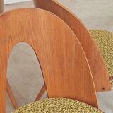 Set of 4 yellow Antonin Suman chairs for Tatra Nabytok 1960