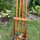 Old wooden croquet set