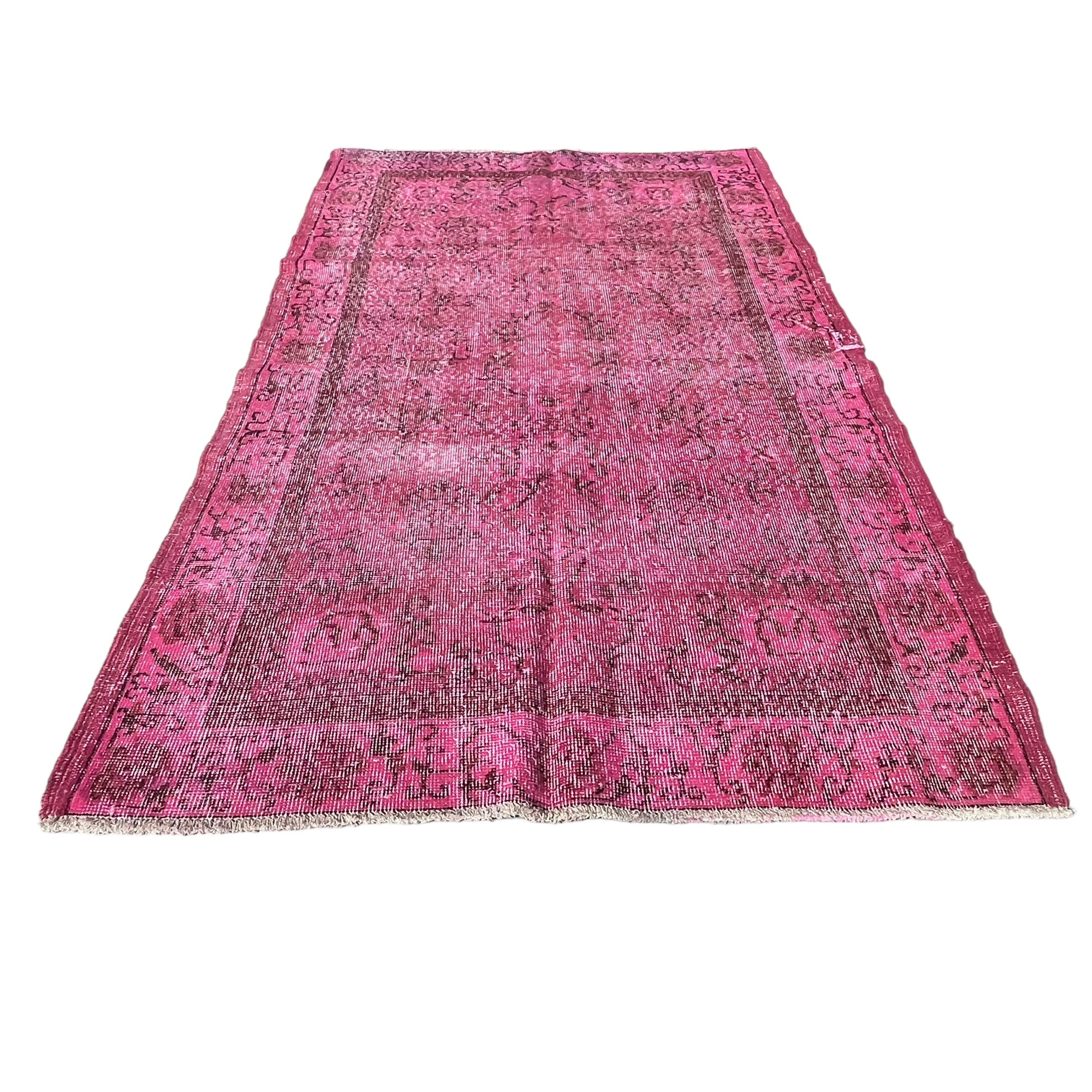 Vintage distressed turkish rug