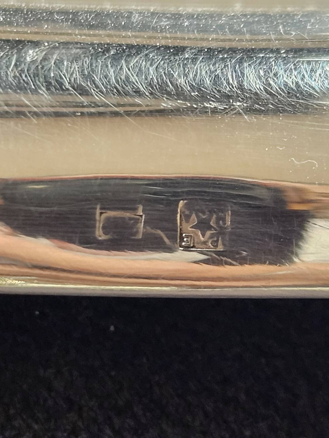 Set of silver dishes