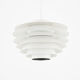 Medium white Verona lamp by Svend Middelboe for Nordisk Solar