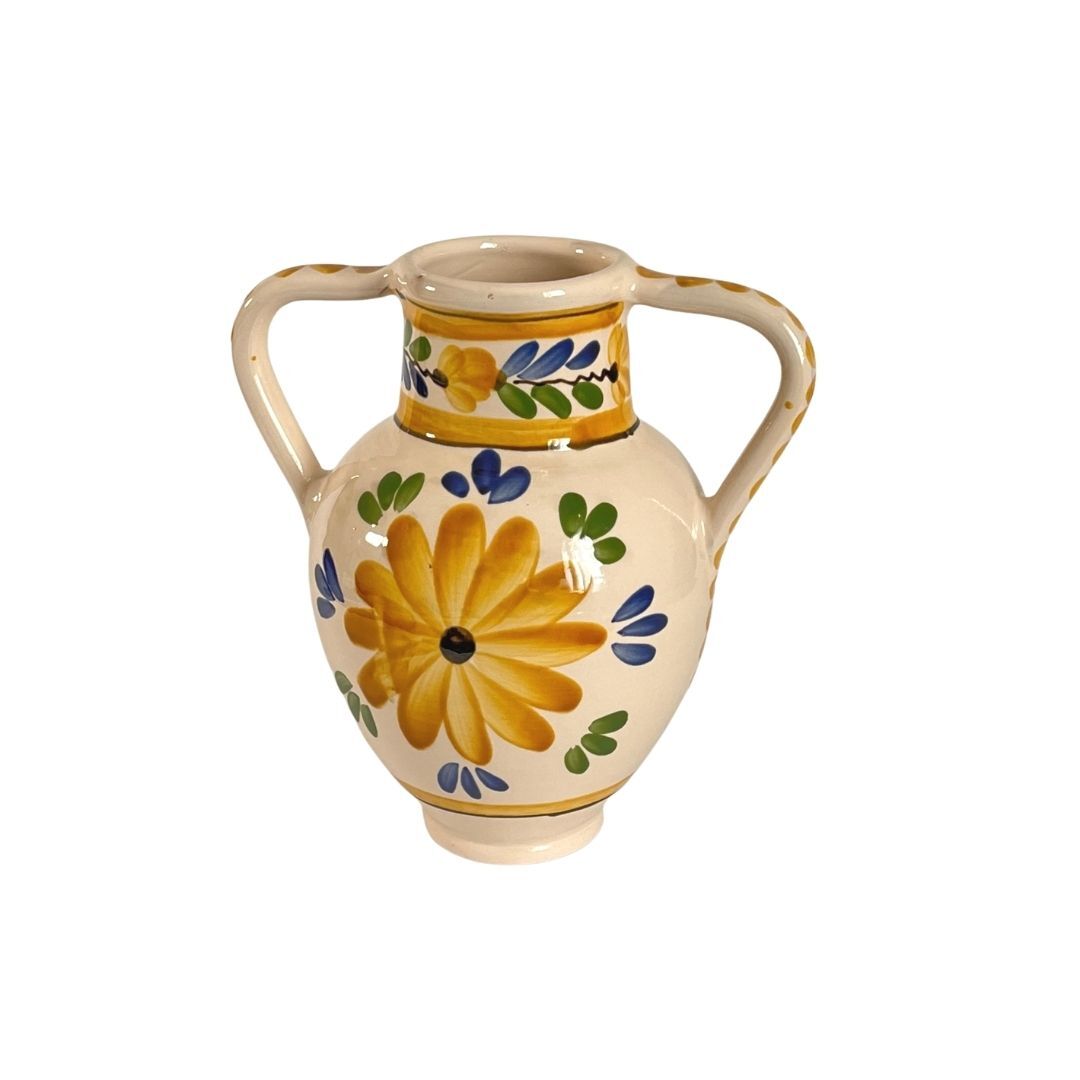 Vase amphora ceramic decoration flowers