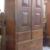 Armoire coloniale bois exotique XlX