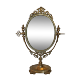 Oval mirror on stand 30x40cmg mirror