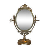 Oval mirror on stand 30x40cmg mirror