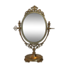 Oval mirror on stand 30x40cmg mirror