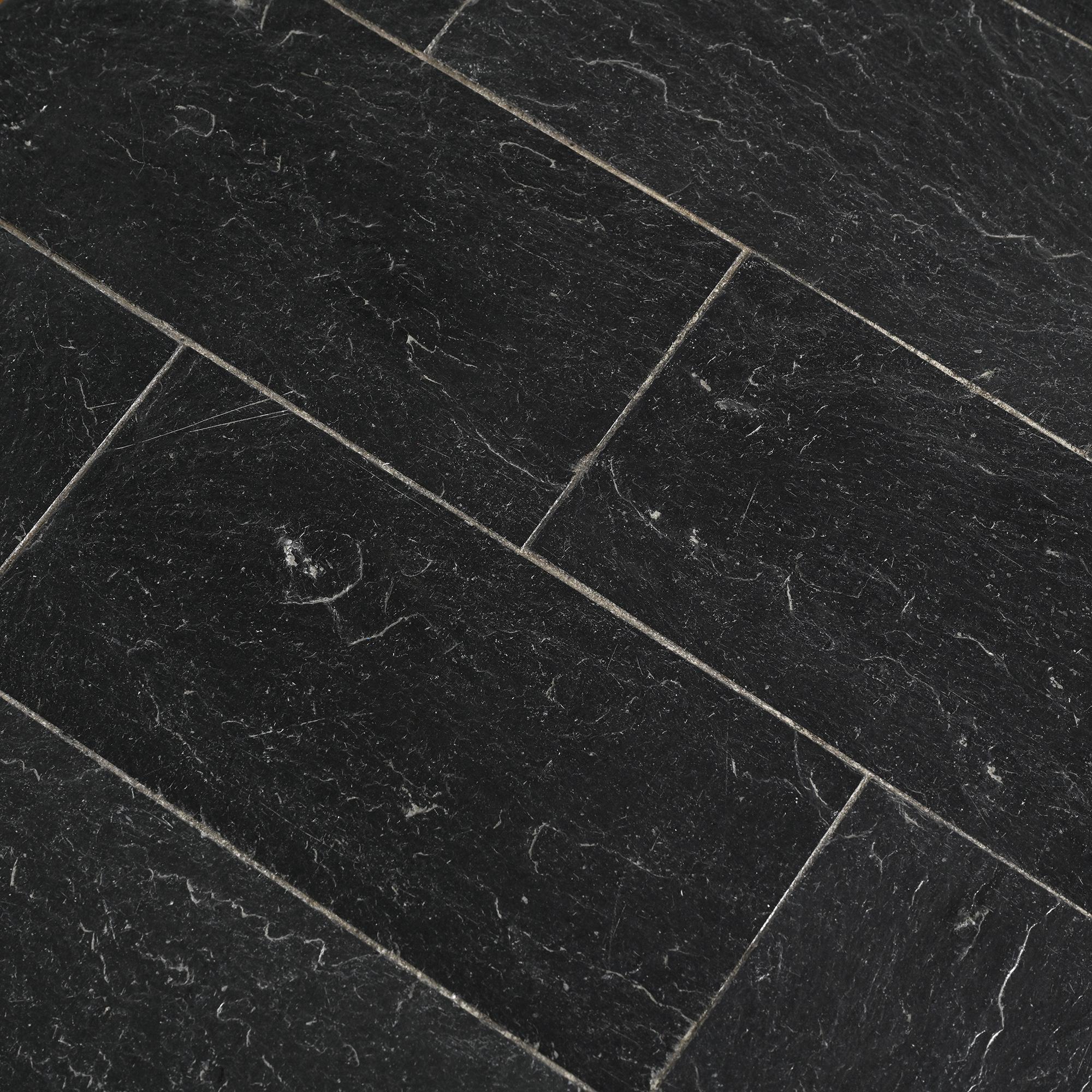 Slate and elm coffee table, Maison Regain, 1980