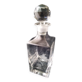 Crystal whiskey decanter Vine leaf decoration