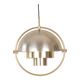 Danish vintage suspension Multi Lite by Louis Weisdorf, Lyfa, 1972