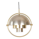 Suspension vintage danoise Multi lite par Louis Weisdorf, Lyfa, 1972