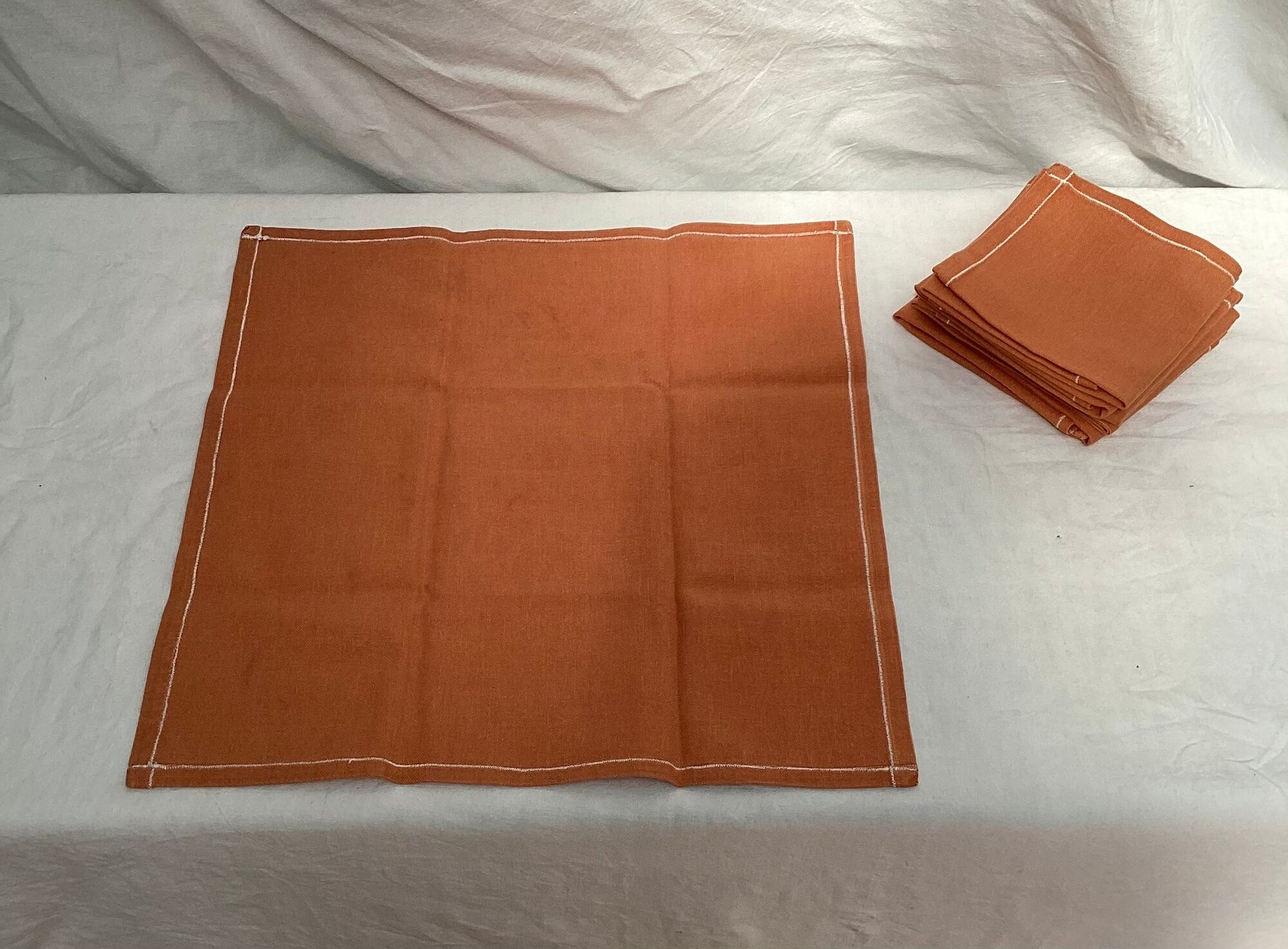 Set of six vintage cotton towels