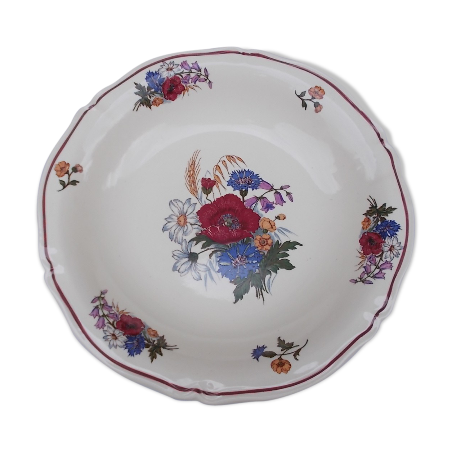 Hollow round plate Sarreguemines Agreste models