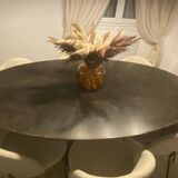 Blue stone dining table
