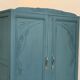 Armoire parisienne art déco bleue grisé 1930