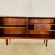 Vintage Danish mid-century retro rosewood bookcase 1960s