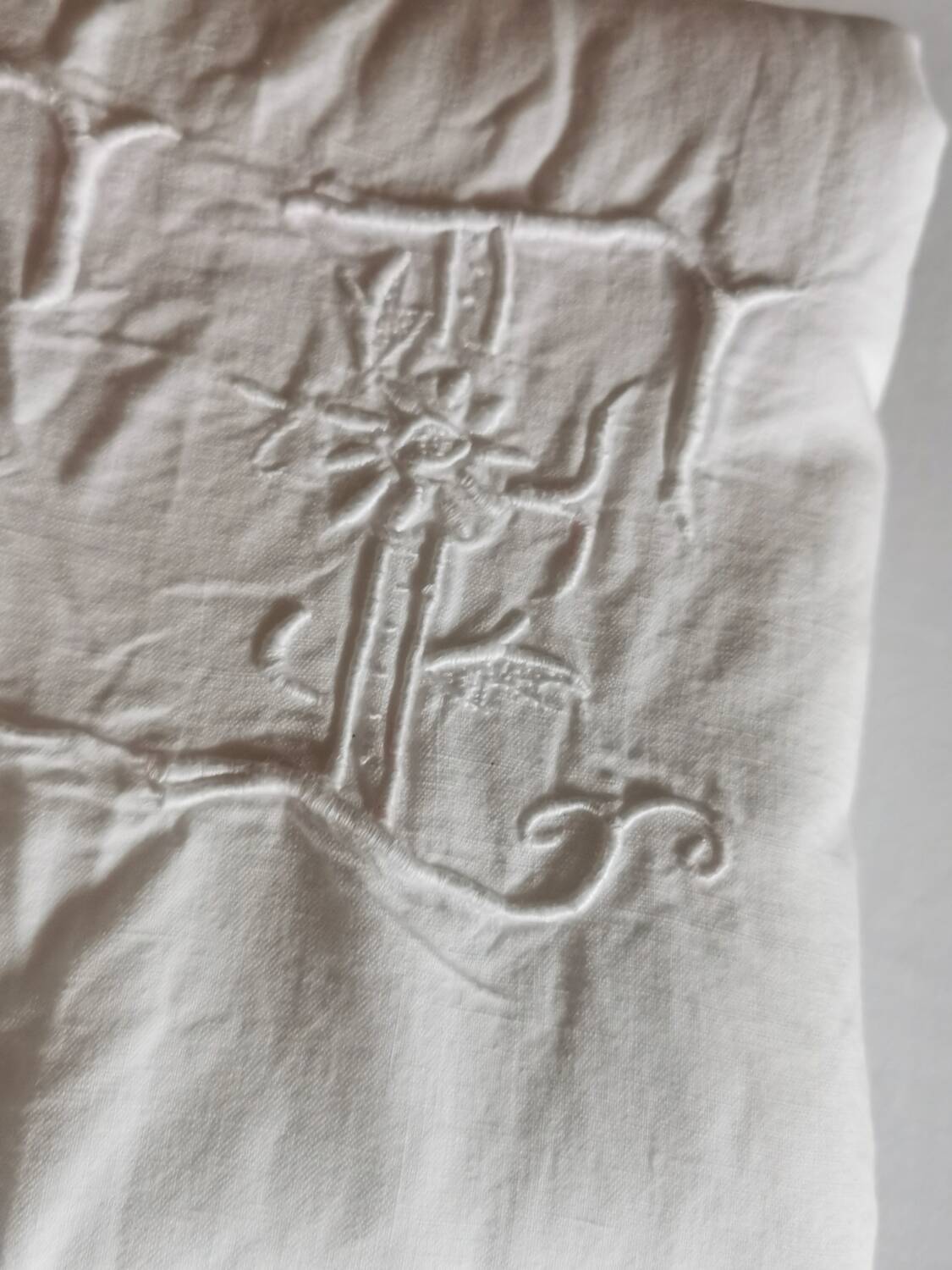 Very old monogrammed sheet