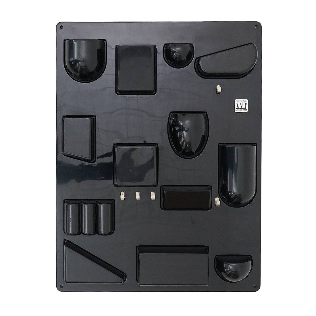 Wall organiser plateau Uten.Silo black by Dorothee Maurer Becker for Design M, 1960s