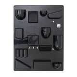 Wall organiser plateau Uten.Silo black by Dorothee Maurer Becker for Design M, 1960s