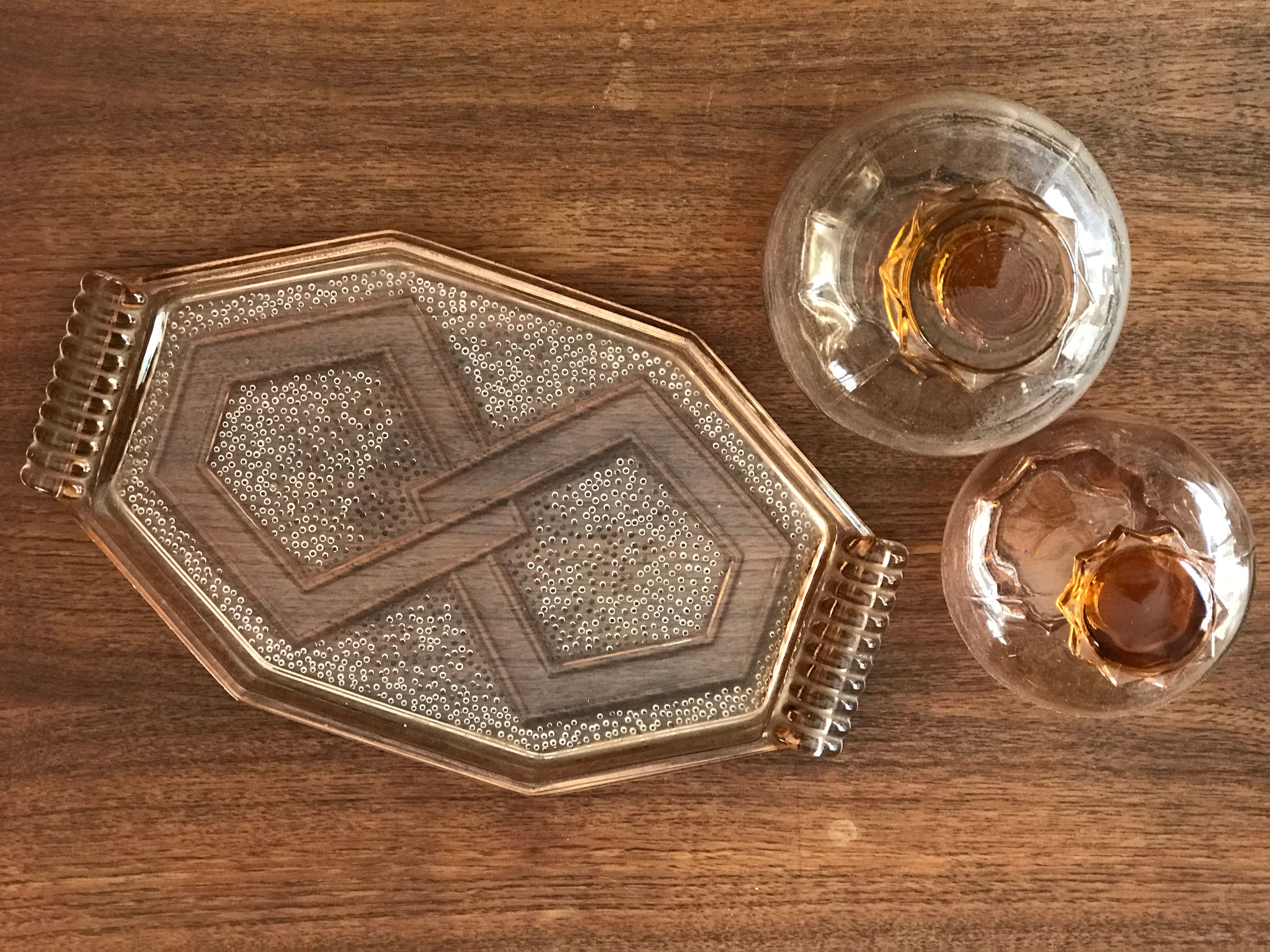 Ensemble vintage flacons rosé