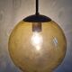 Suspension globe glass smokes amber bubble Peill & Putzler space age