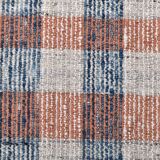 85x325 cm Runner Rug, Blue Terracota Hand made Rug, Made With Wool.