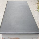 Superbe buffet parisien art déco gris patiné et noir