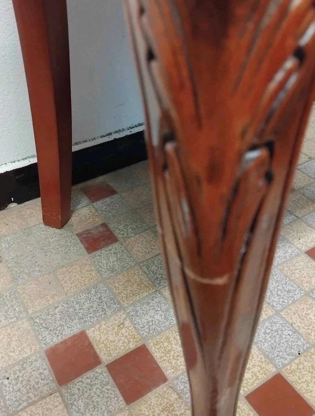 Louis XV Style Chair in Wood and Floral Fabric