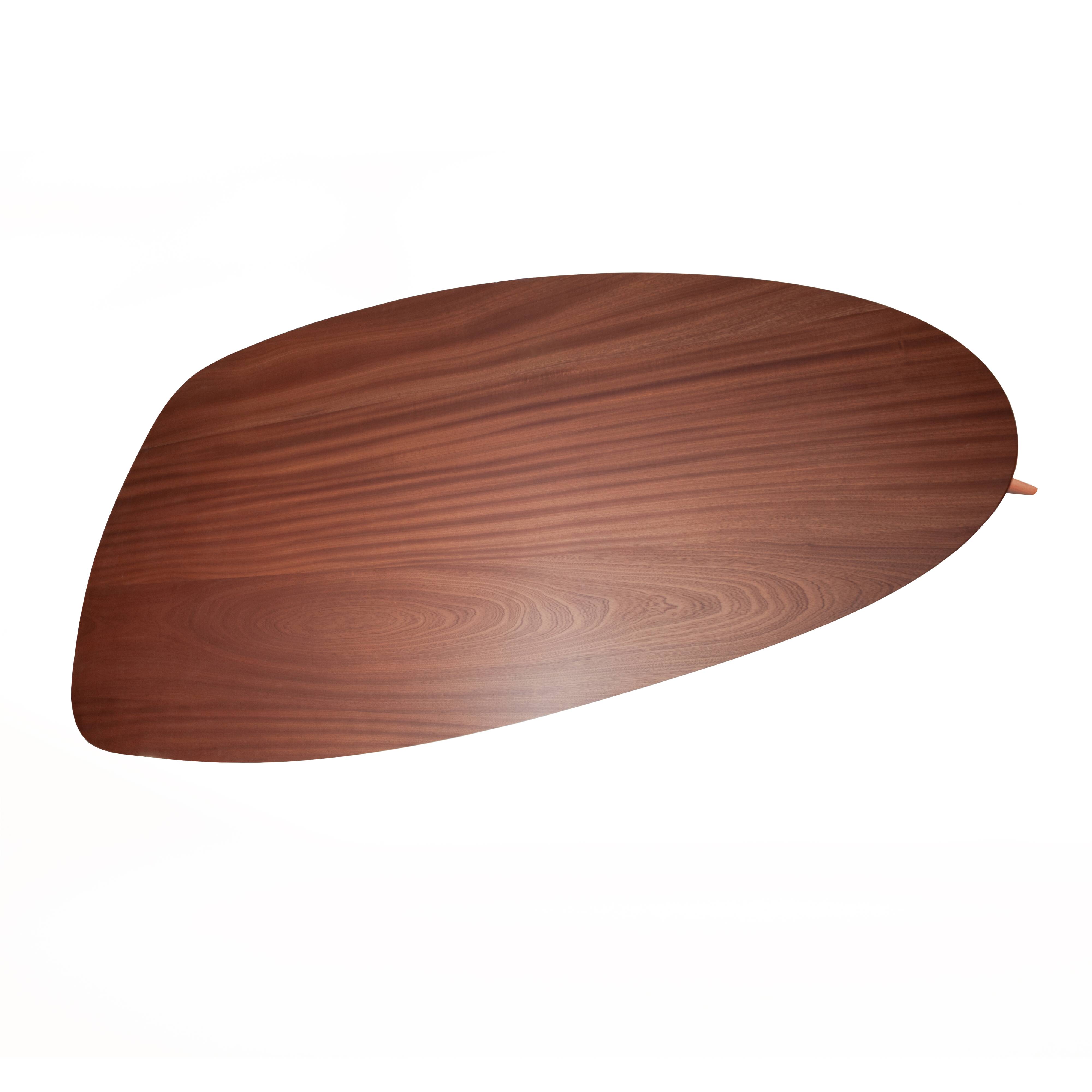 Ted dining table in solid mahogany 240 cm – greyge