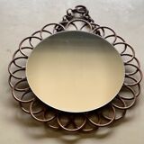 Vintage rattan mirror 54cm
