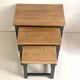 Nesting tables brutalist style solid oak 1960s