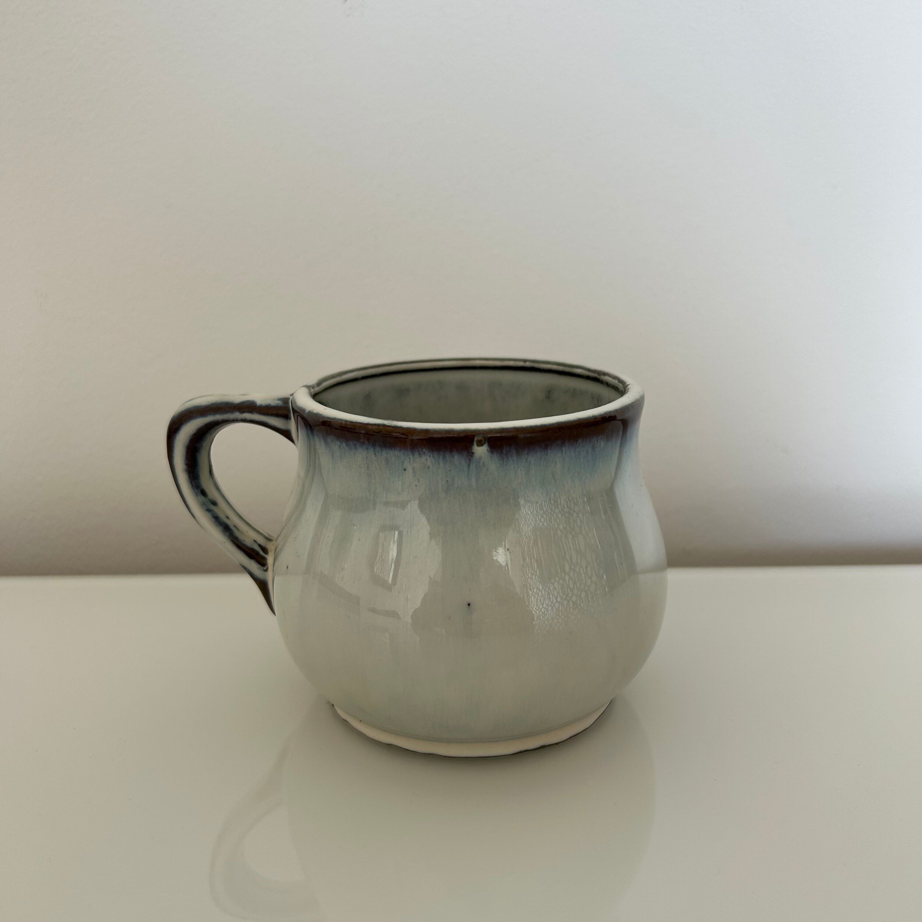 Blue and grey gradient mug