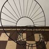 Chaise danoise en fer forgé, années 60