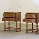 Vintage Danish modern oak nightstands by Henning Kjærnulf, 1960s, set of 2