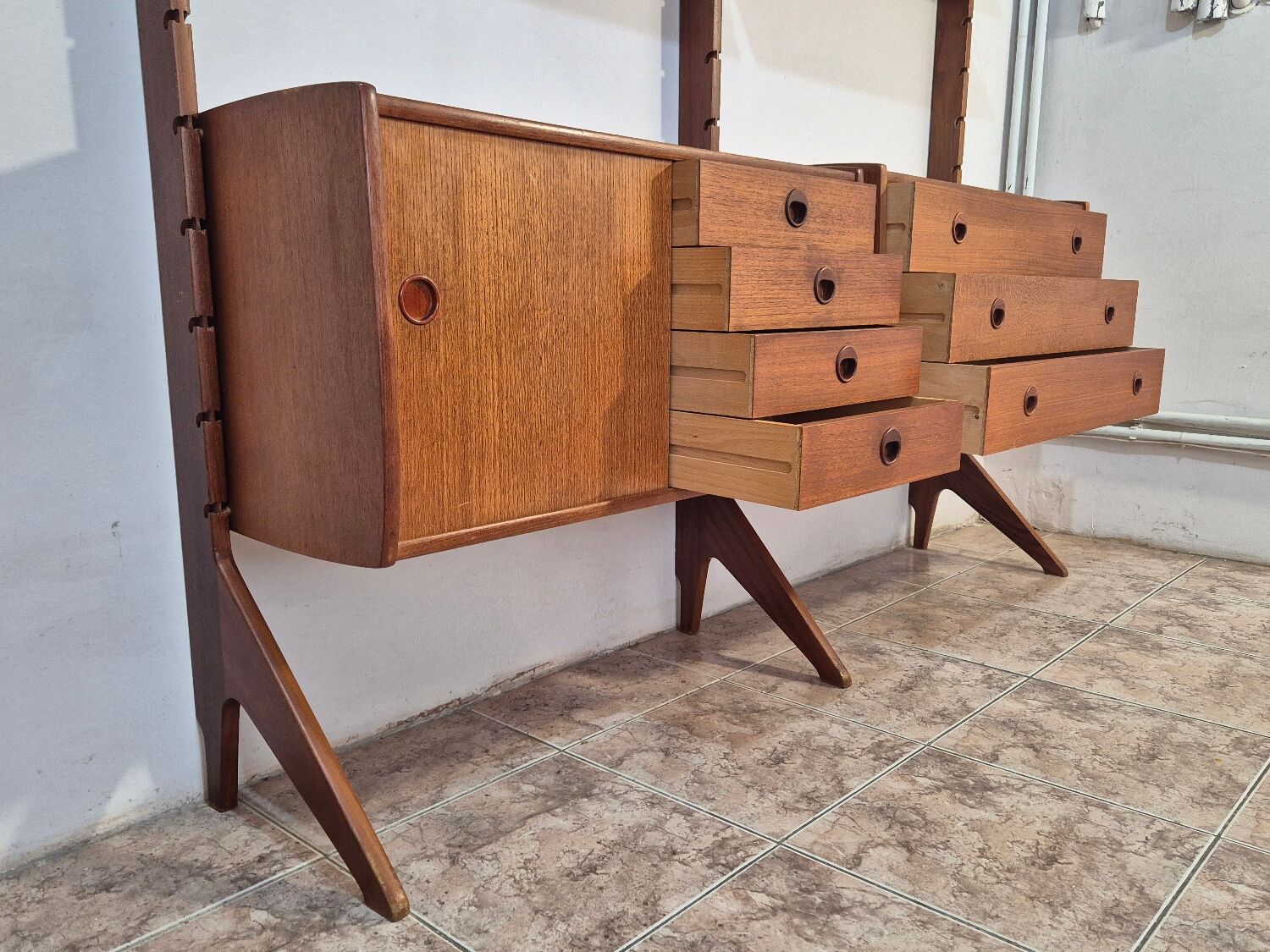 Freestanding storage unit Ergo, Vintage Scandinavian 1960s