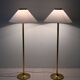 Paire de lampadaires scandinaves en laiton