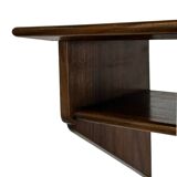 Vintage Danish rosewood wall shelf open floating shelf 60s design