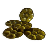 Gien earthenware oyster plates