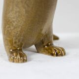 Valérie Courtet, Otter in chamotte and enameled stoneware. Contemporary work