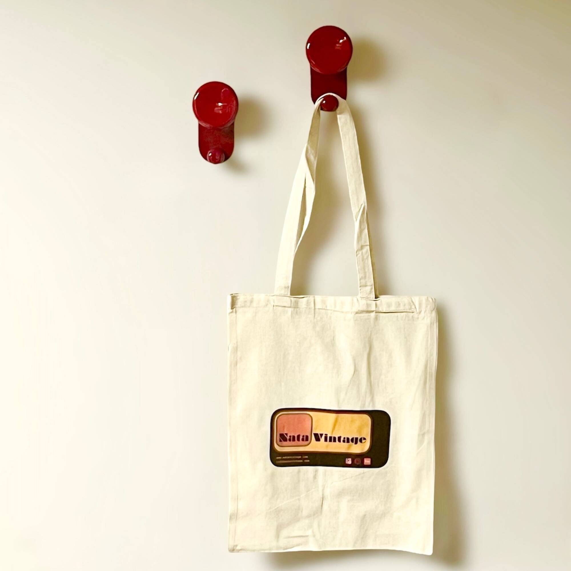 Vintage Modernist Wall Hooks in Burgundy Red by Carlo Bartoli, 1970s Con&Co