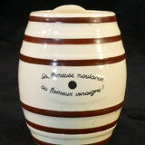 Advertising mustard maker dessaux fil in digoin sarreguemines faiences